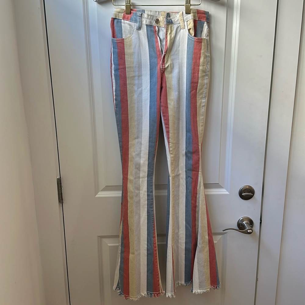 Saints & Hearts high rise flare jeans